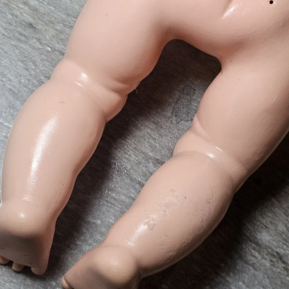 VTG 60s Horsman Baby Doll Molded Hair Drink Wet 12‎ Inch Green Sleepy Eyes